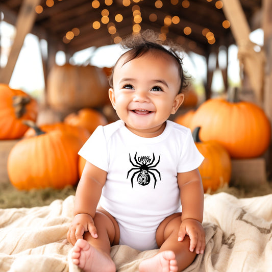 Creepin It Real Halloween Baby Onesie®, Halloween Baby Bodysuit, Halloween Spider Baby Boy Clothes