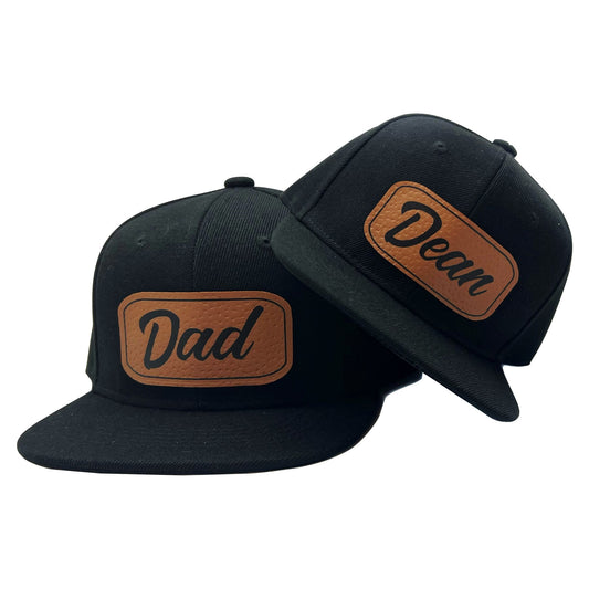 Personalized Dad and Me Matching Snapback Hats
