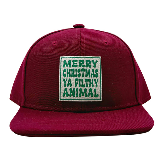 Burgundy Christmas Infant/Toddler/Adult Snapback Hat